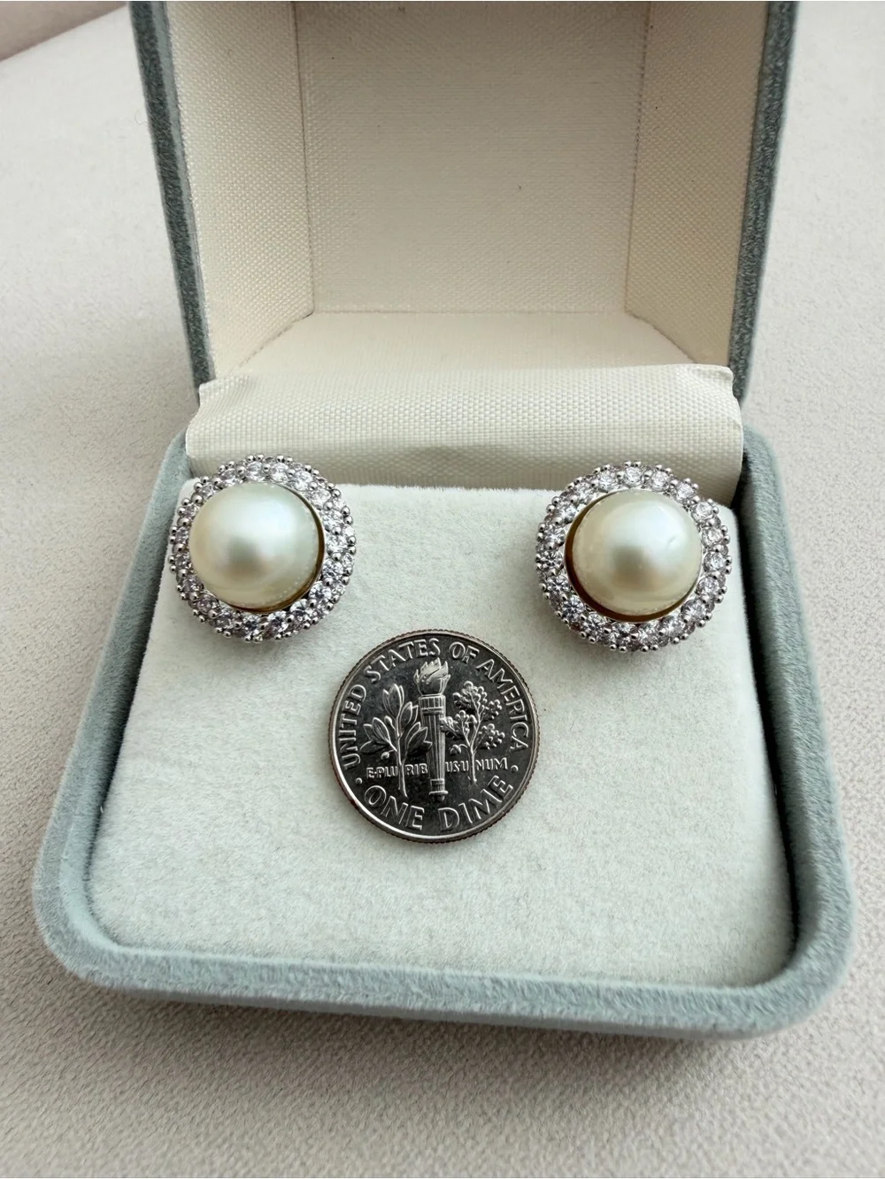 10mm South Sea Golden Pearl Stud Earrings | S925 Sterling Silver | Natural Pearl